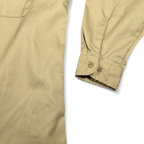 Vintage Big Mac Shirt Adult LARGE Brown JC Penney Workwear Uniform Prison USA - Picture 6 of 9